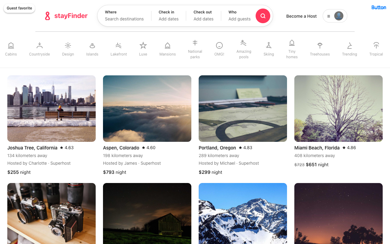 Airbnb clone example